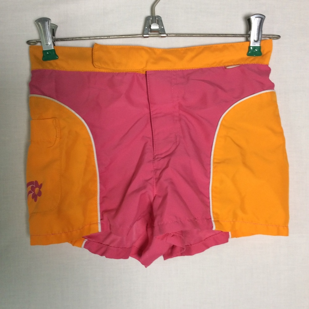 Sideout Girls Hot Pink/Orange Shorts